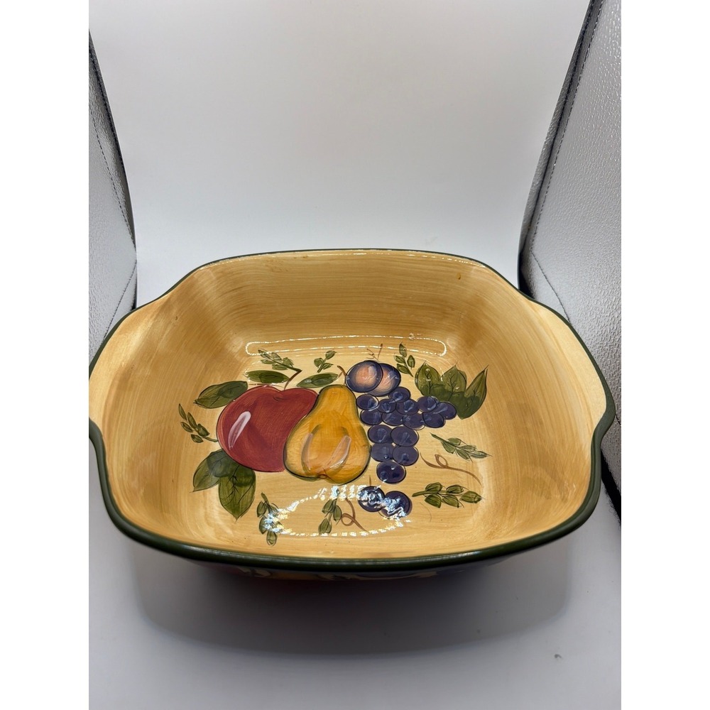 Home Trends Granada Design Square Stoneware Casserole Dish 10"x9" Replacement